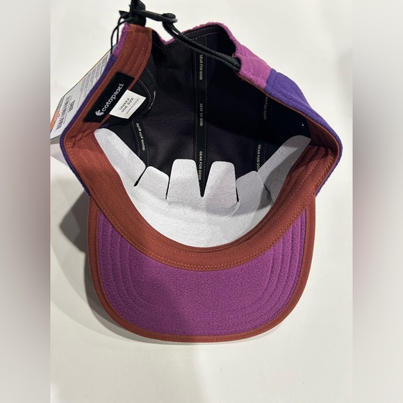 Cotopaxi Fleece 5-Panel Hat Purple Pink Maroon Rust NWT Anti-Pilling Winter Cap - Picture 4 of 7